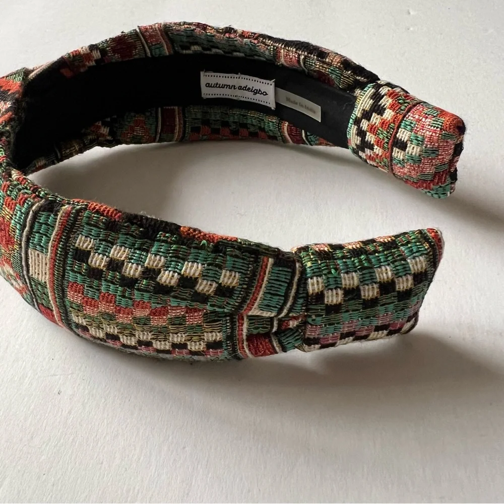 AUTUMN ADEIGBO WOVEN TWIST TRIBAL HEADBAND NWOT